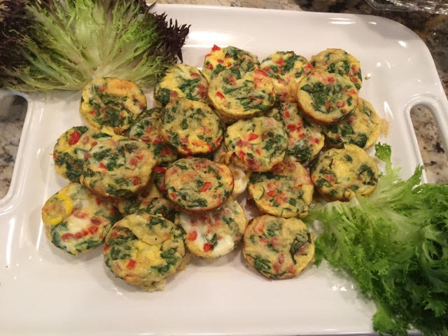 Spinach-Feta Mini Fritatas